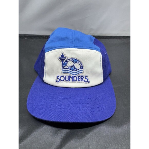 Seattle Sounders FC MLS 1983 Logo Flatbill Low Profile Adjustable Hat Cap - Picture 1 of 5